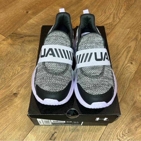 NIB $53 Under Armour GPS Surge 3 slip on in gray - Size 13.5K - Picture 2 of 10